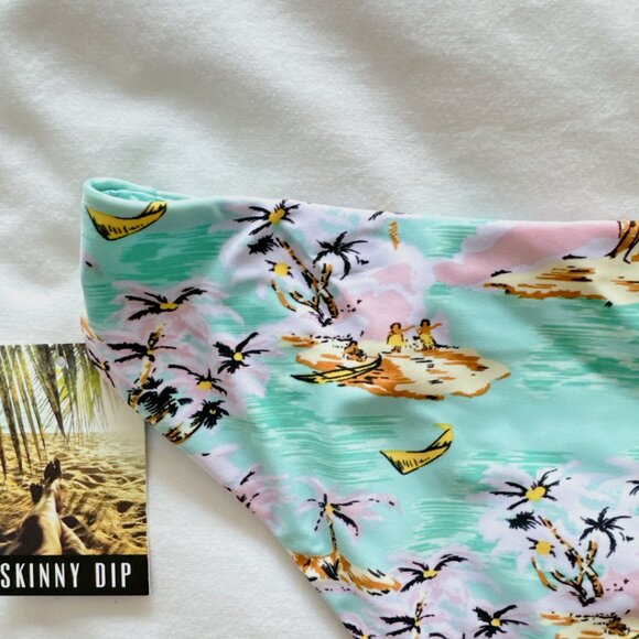 Skinny Dip Hawaii Full Bottoms large NWT women' swimsuit bikini bottoms - Picture 6 of 14